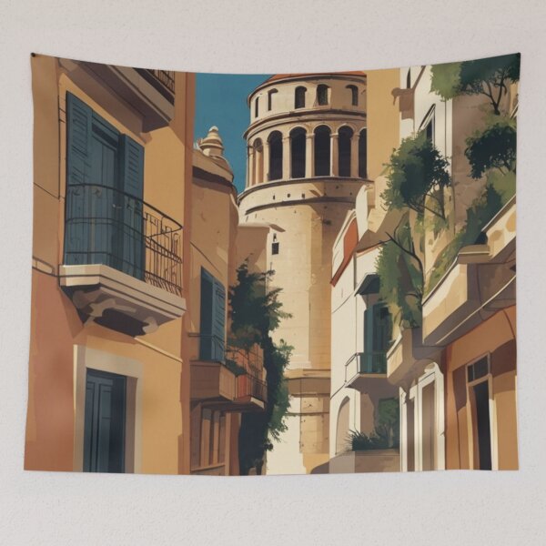 Item preview, 072 Vintage Thessaloniki, Greece Poster Design designed and sold by Alexis Art Collection.