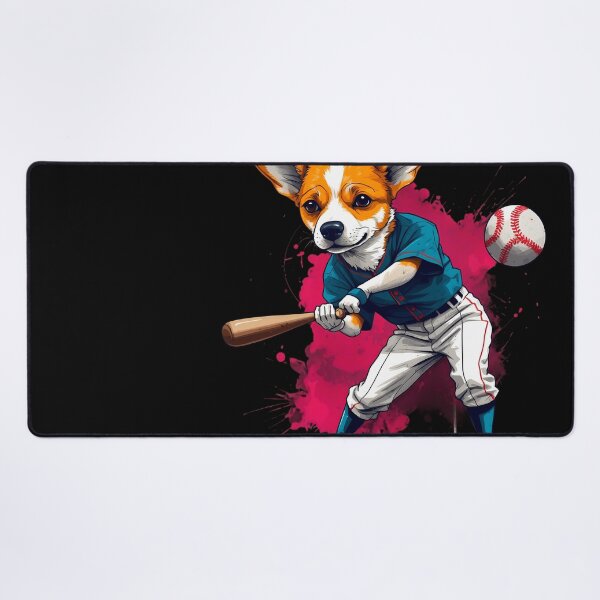 Item preview, Corgi dog playing baseball designed and sold by Furrifico.