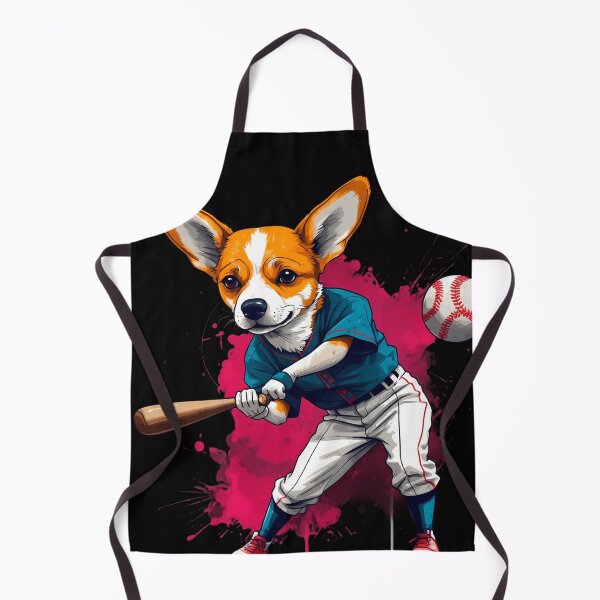 Item preview, Corgi dog playing baseball designed and sold by Furrifico.