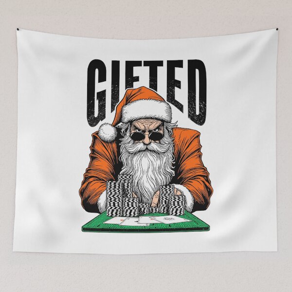 Item preview, Poker Santa Claus Casino Gambler Funny Gifted Four Aces designed and sold by GrandeDuc.