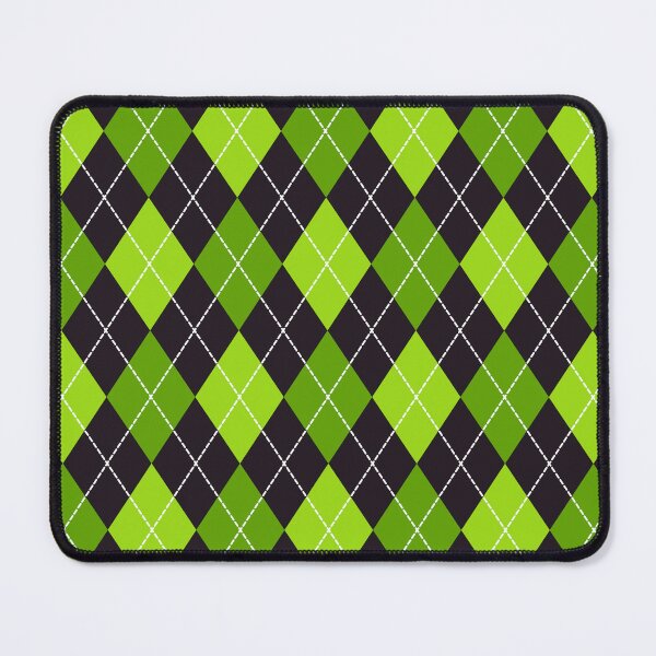 Item preview, Neon green Retro Halloween argyle diamonds check designed and sold by Dana Du.