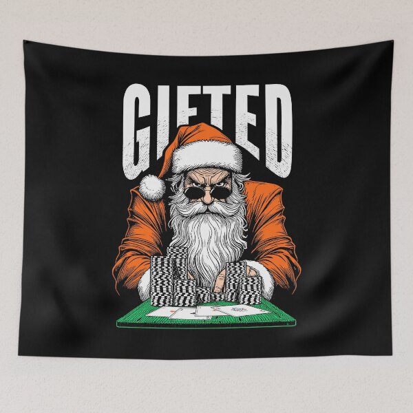 Item preview, Poker Santa Claus Casino Gambler Funny Gifted Four Aces designed and sold by GrandeDuc.