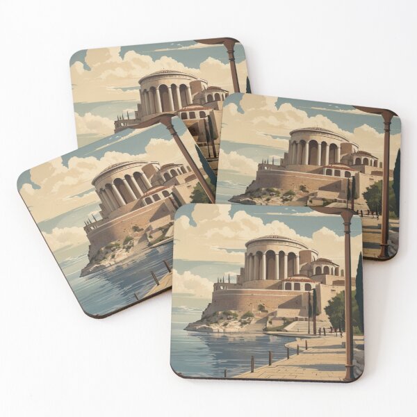 Item preview, 073 Vintage Thessaloniki, Greece Poster Design designed and sold by Alexis Art Collection.