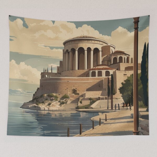 Item preview, 073 Vintage Thessaloniki, Greece Poster Design designed and sold by Alexis Art Collection.
