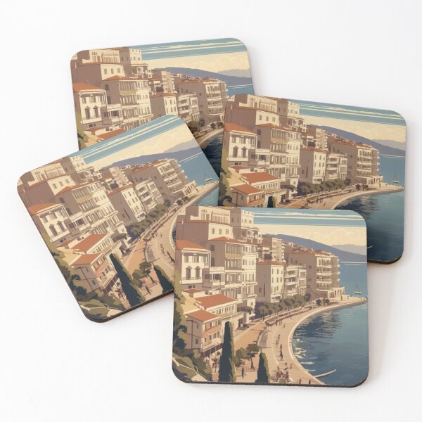 Item preview, 074 Vintage Thessaloniki, Greece Poster Design designed and sold by Alexis Art Collection.