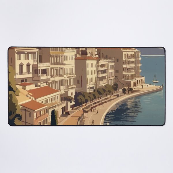 Item preview, 074 Vintage Thessaloniki, Greece Poster Design designed and sold by Alexis Art Collection.