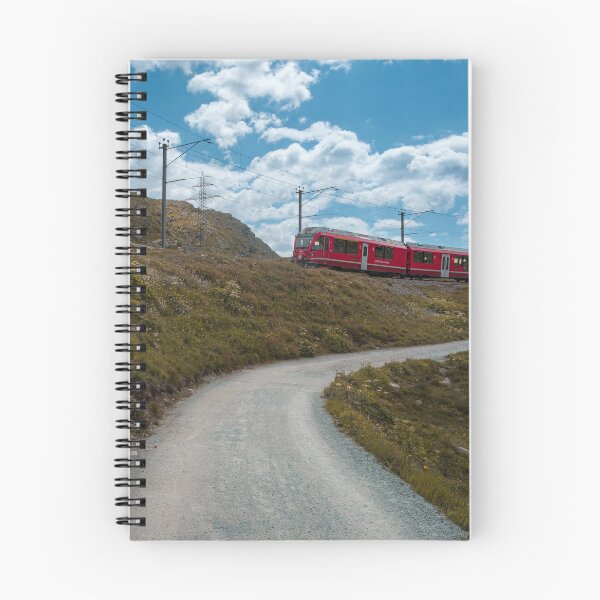 Item preview, Red train on Bernina line in Switzerland designed and sold by svanaerschot.