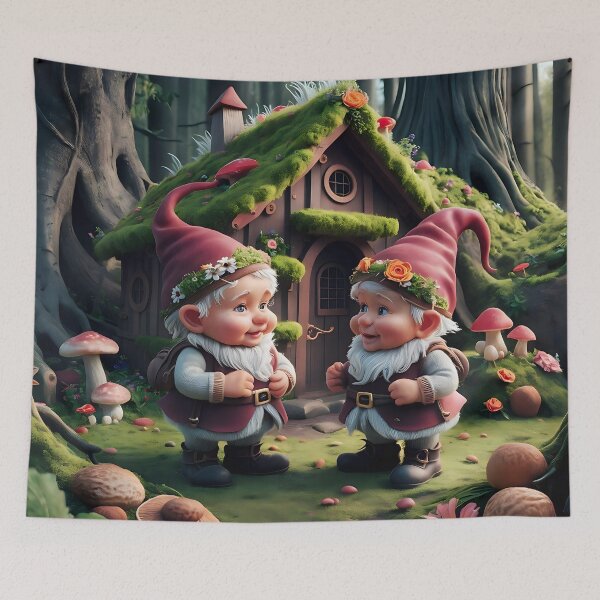 Item preview, fairy gnomes,3D designed and sold by elegantpaterns.