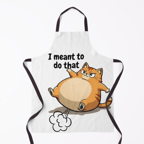 Item preview, Fat Cat I Meant to Do That Funny Lazy Cat Cartoon Humor designed and sold by sadman73.