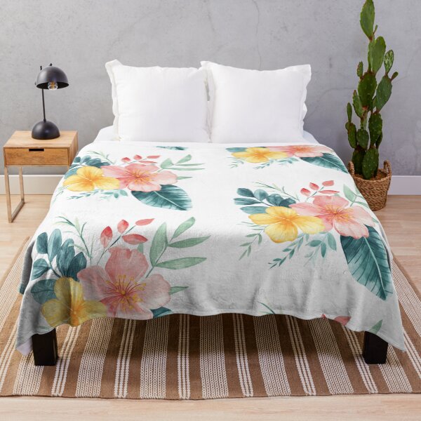 Item preview, Watercolor flowers: yellow and pink with leaves designed and sold by Solomiia Piletska.