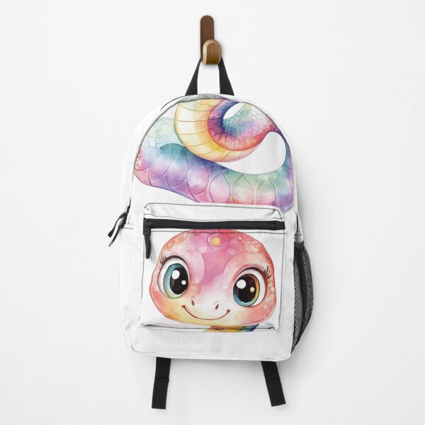 Item preview, Watercolor rainbow snake: a bright image of nature designed and sold by Solomiia Piletska.