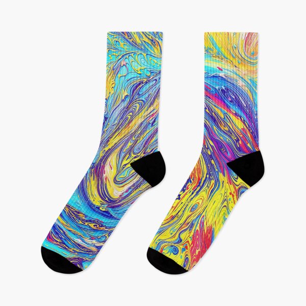 Item preview, Abstract swirl pattern with vibrant colors designed and sold by blackhalt.