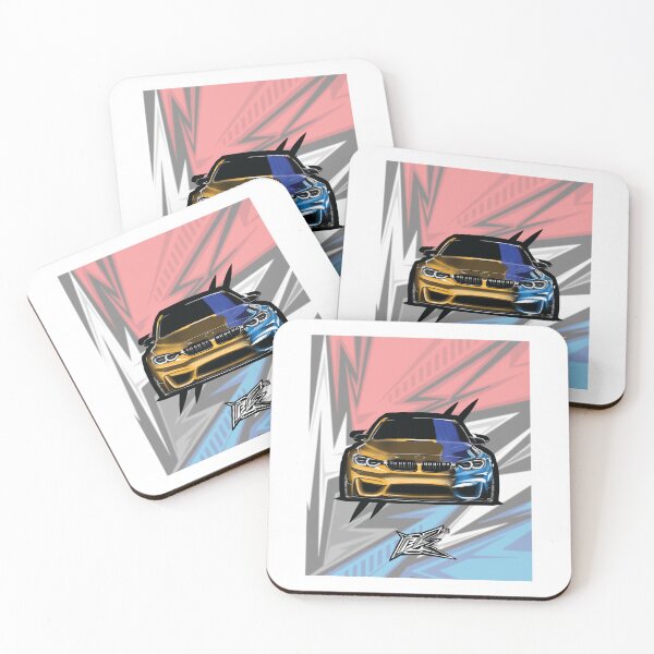 Item preview, german sports sedan wild colors yellow blue  designed and sold by NaquashM.