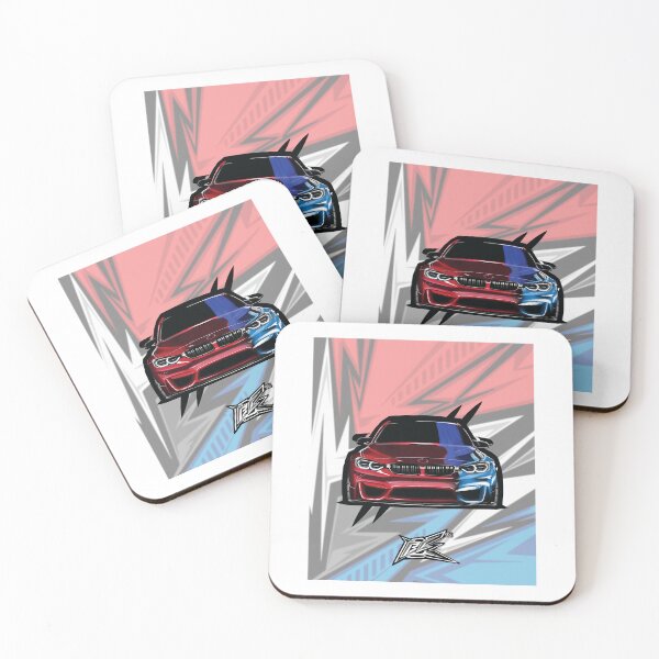 Item preview, german sports sedan wild colors red blue  designed and sold by NaquashM.