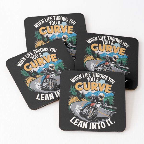 Item preview, Motorcycle Rider Wisdom – Lean Into Life’s Curves designed and sold by love3617.