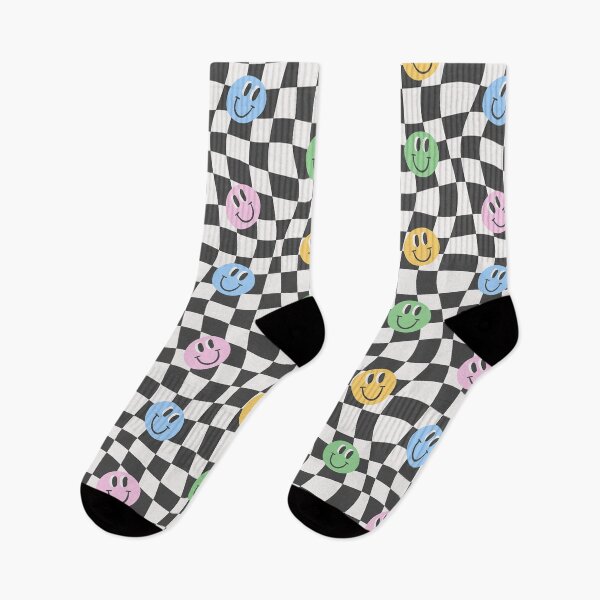 Item preview, Retro checkerboard smiling face repeating pattern, 70s aesthetic, 70s colours  designed and sold by CEB1700.
