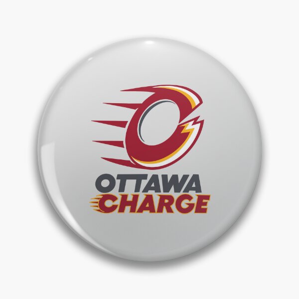 Item preview, PWHL Ottawa charge logo designed and sold by Erika Dee.