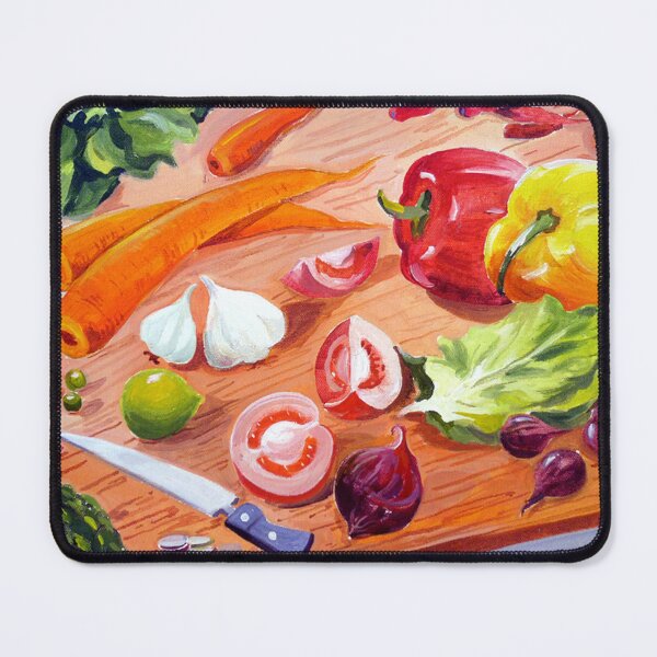 Item preview, Fruits & Vegetable composition-acrylic on canvas painting designed and sold by SamirArt.