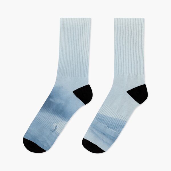 Item preview, Misty Shoreline Walk | Serene Beach Landscape designed and sold by solynneart.