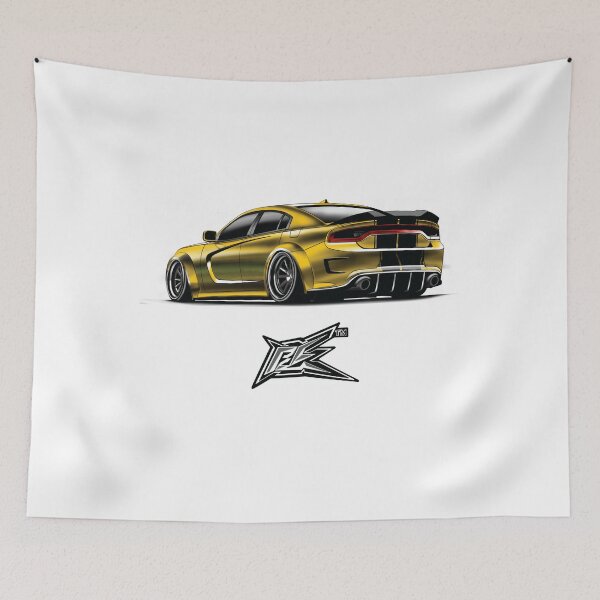 Item preview, american muscle car sedan yellow  designed and sold by NaquashM.