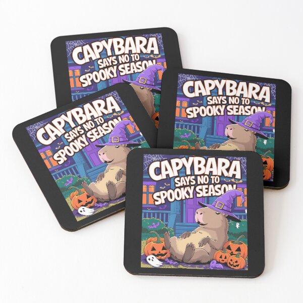 Item preview, Capybara Says No to Spooky Season designed and sold by OwlWorks.