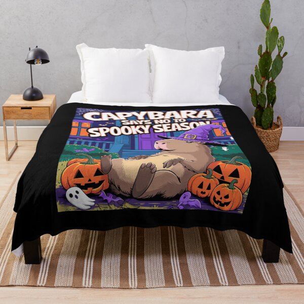 Item preview, Capybara Says No to Spooky Season designed and sold by OwlWorks.