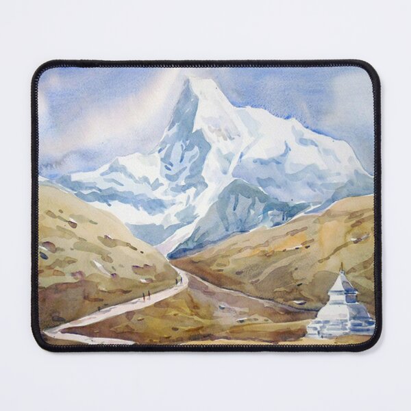 Item preview, Beauty of Himalayan landscape - watercolor painting on paper designed and sold by SamirArt.