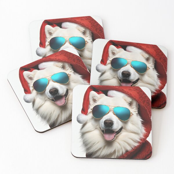 Item preview, Festive Samoyed: Holiday Spirit in Style designed and sold by QuickPick Store.