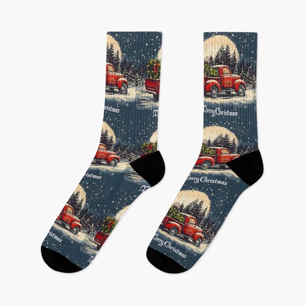 Item preview, Vintage Christmas Truck Delight designed and sold by AI-Only Creations.