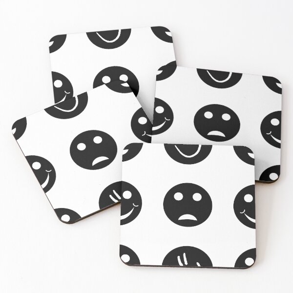 Artikelvorschau, Nahtloses schwarzes Emoji-Muster entworfen und verkauft von darshants.