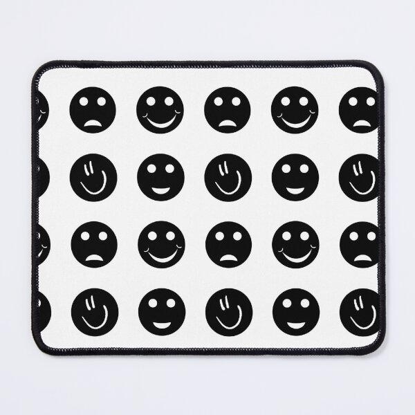 Item preview, Seamless black emoji pattern designed and sold by darshants.