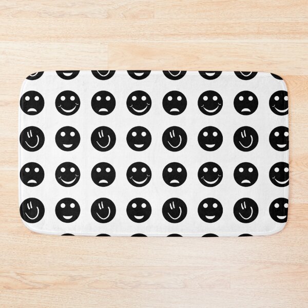 Artikelvorschau, Nahtloses schwarzes Emoji-Muster entworfen und verkauft von darshants.