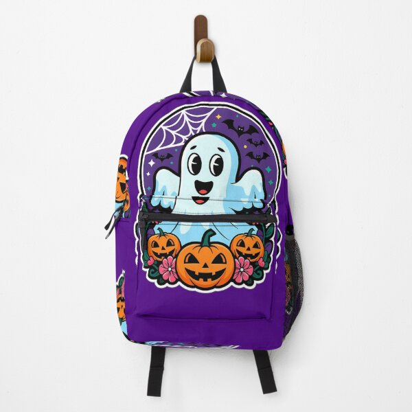 Item preview, Friendly Ghost with Halloween Pumpkins designed and sold by ZetaDream.