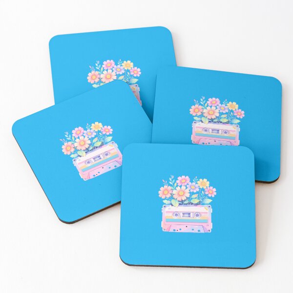 Item preview, Pastel Cassette Tape And Flowers designed and sold by hojhojart.
