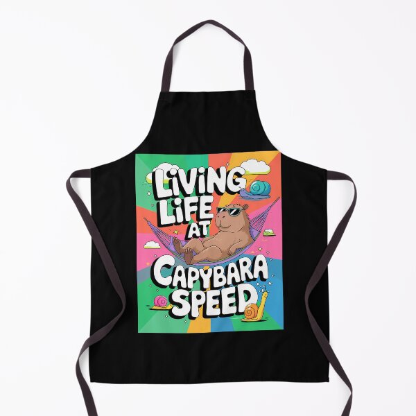 Item preview, Living Life at Capybara Speed designed and sold by OwlWorks.
