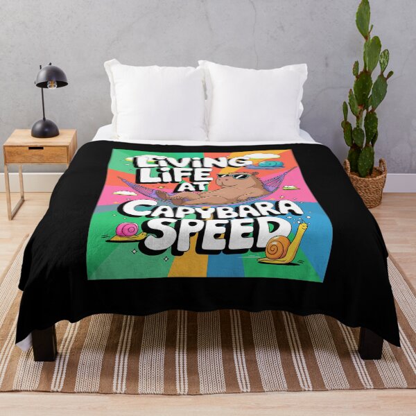 Item preview, Living Life at Capybara Speed designed and sold by OwlWorks.
