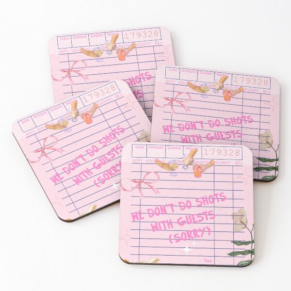 Item preview, Pink Girly Guest Check  designed and sold by bowsbotanicals.