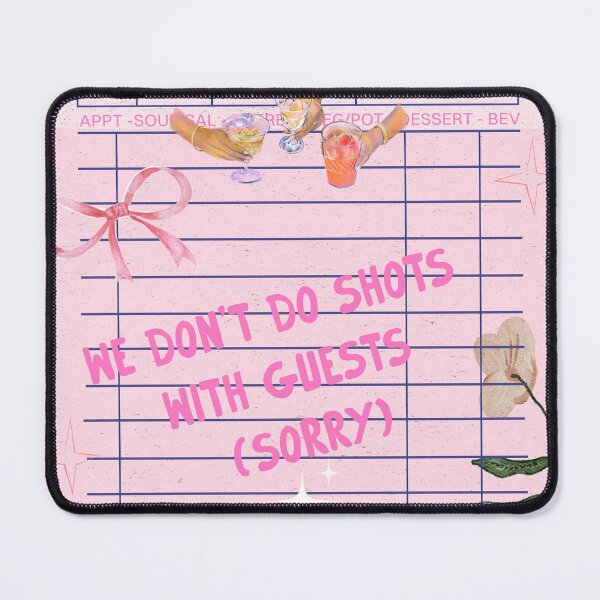 Item preview, Pink Girly Guest Check designed and sold by bowsbotanicals.