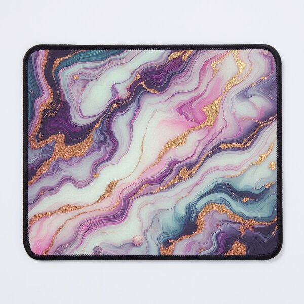 Item preview, Wave like Elegant Purple, Green, Gold, White, and Teal Swirl Marble Stone Pattern – Luxurious Marble Design for Home Décor, Fashion Accessories, and Art Prints designed and sold by 21 Dragonflies.