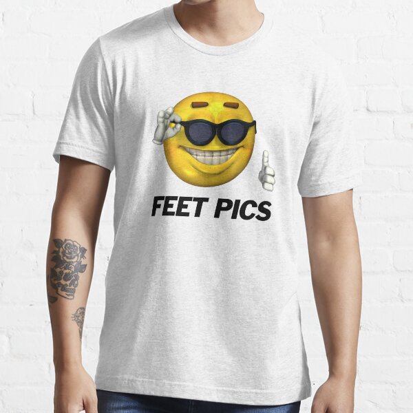 Item preview, Feet Pics - Funny Yellow Emoji Memes designed and sold by surrile.
