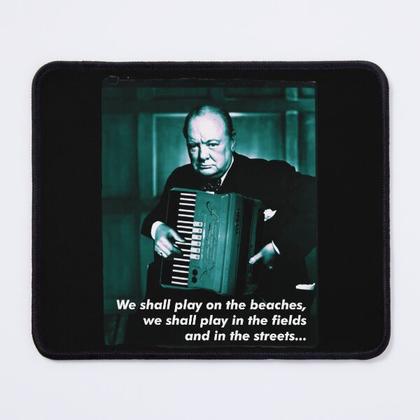 Item preview, Churchill Playing Accordion designed and sold by UkuleleGeorge.