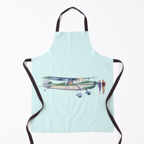 Item preview, Cessna 170 Airplane Vintage with Couple designed and sold by PilotandPlane.