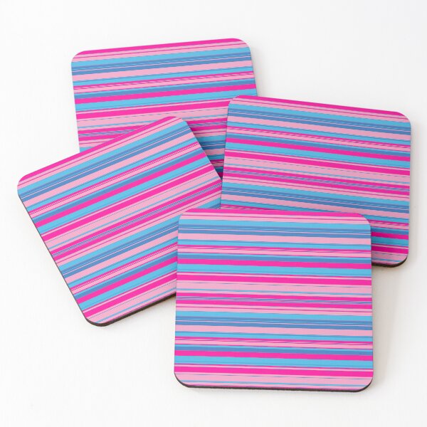 Item preview, Blue and Pink Line Pattern designed and sold by Jessica Heath.