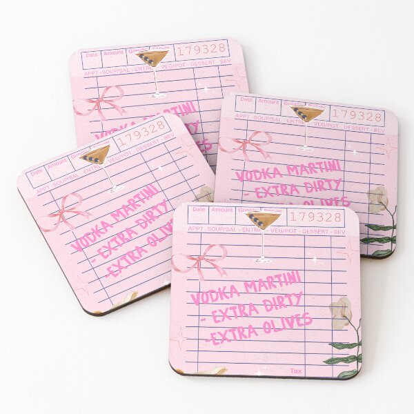 Artikelvorschau, Pink Guest Check - Barrechnung entworfen und verkauft von bowsbotanicals.