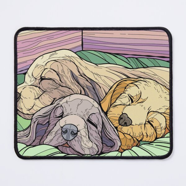 Item preview, Cute Colored Puppies! Calm, Sleeping furbabies! Dogs, Puppy, Pet designed and sold by erkabees.