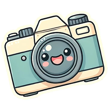 Artwork thumbnail, Smiling Camera Sticker by Peelya