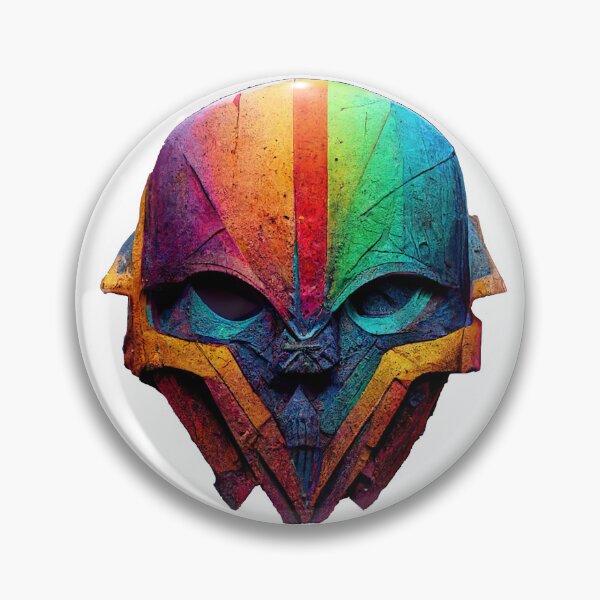 Item preview, Rainbow-Warrior Mask of Crevius: A Symbol of Cosmic Battles designed and sold by Crevius.