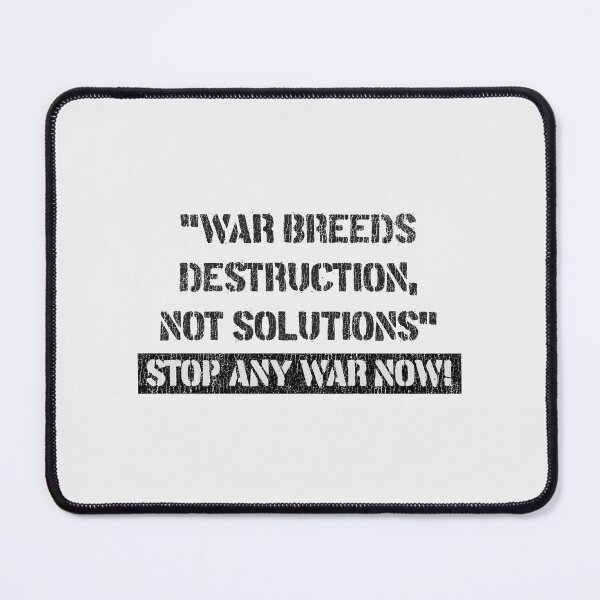 Item preview, Vintage Anti-War message - "War Breeds Destruction, Not Solutions" - Stop Any War Now! designed and sold by paulo silveira.