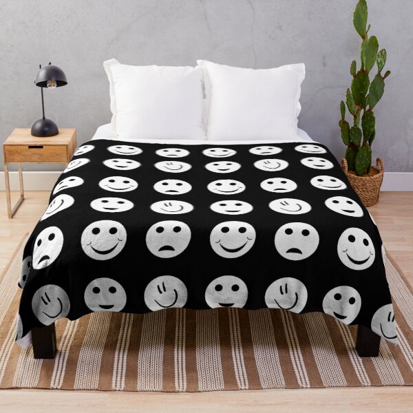 Item preview, Seamless white emoji pattern designed and sold by darshants.