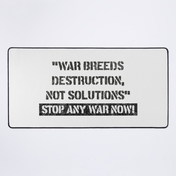 Item preview, Vintage Anti-War message - "War Breeds Destruction, Not Solutions" - Stop Any War Now! designed and sold by paulo silveira.